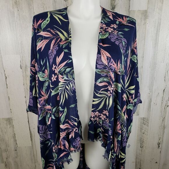 Umgee Tropical Print Kimono Sz XL/1X - Picture 1 of 9